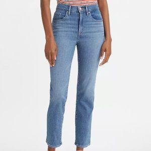Another pair of Levi’s 724 High-Rise Slim Straight Cropped jeans